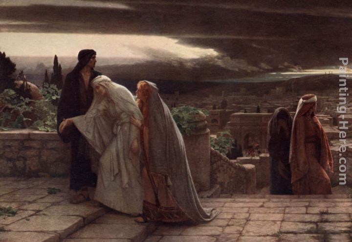 Return from Calvary painting - Herbert Gustave Schmalz Return from Calvary art painting